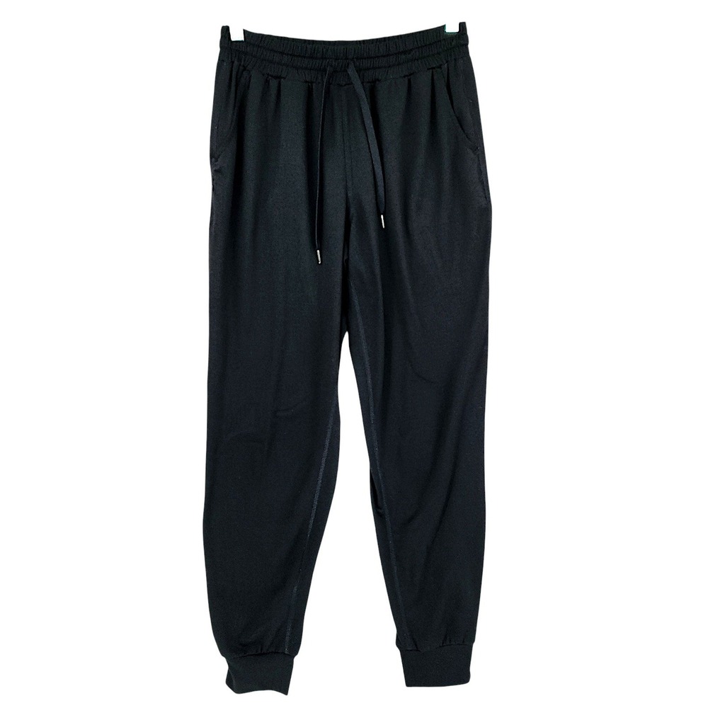 Quince Everyday Joggers XS Women Black Flowknit Thermal Mid-Rise Recycled Comfy